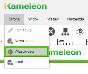 Właściwości strony